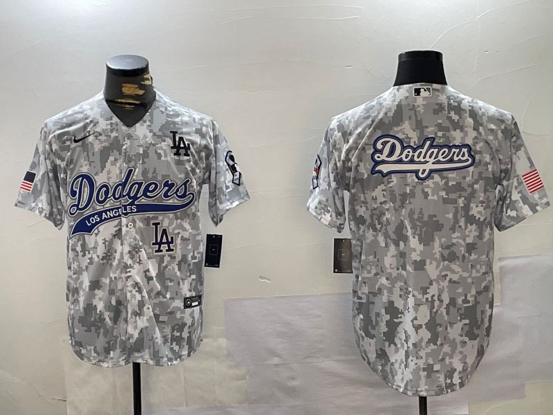 Men Los Angeles Dodgers Blank Camo Joint Name 2024 Nike MLB Jersey style 6->los angeles dodgers->MLB Jersey
